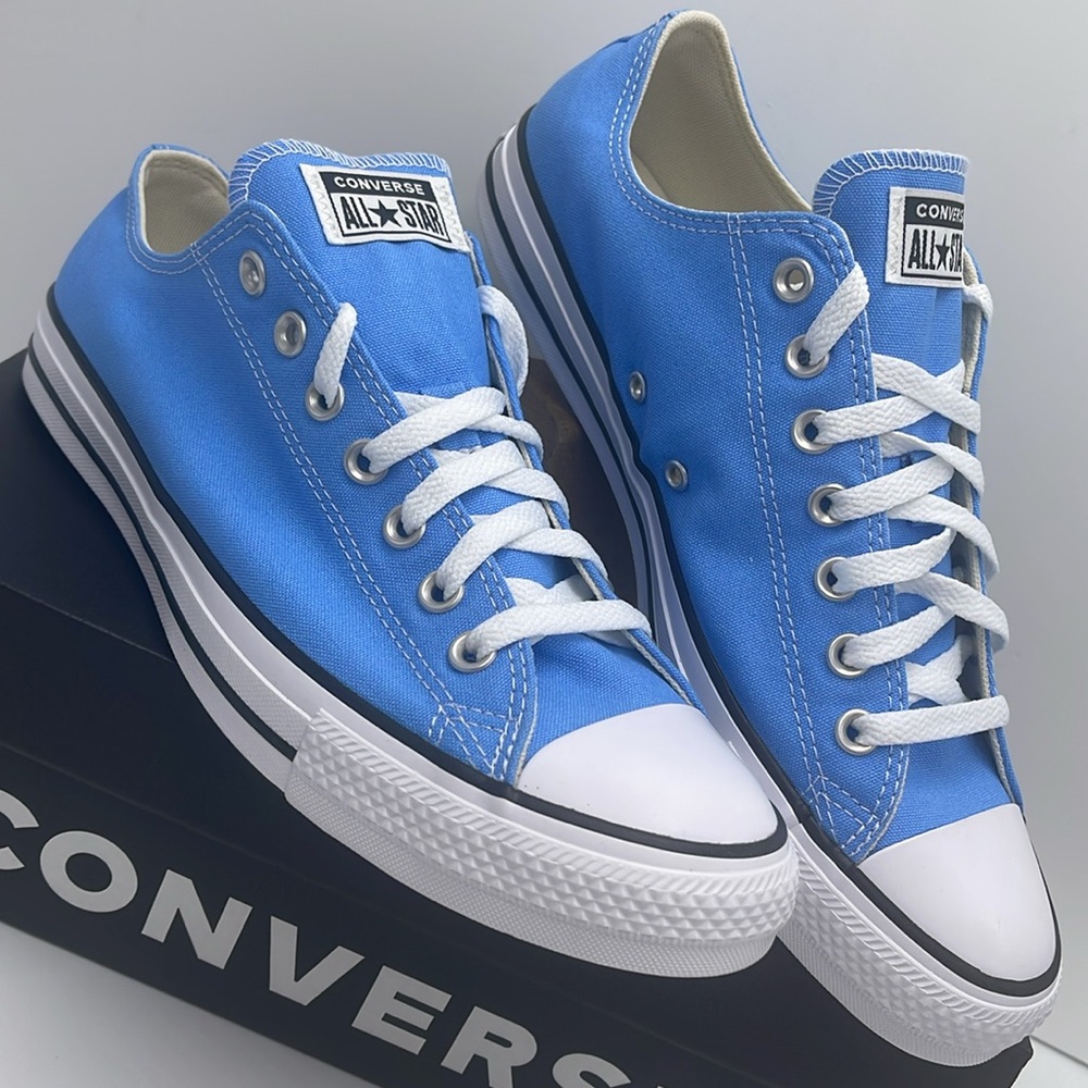 Vans Men’s A04545F CTAS OX LT. BLUE Platforms Sneakers Chuck Taylor All Stars - Picture 6 of 16